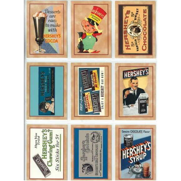 1995 - Hershey's Chocolate Base Card Set 100 Cards Dart Flipcards - Picture 7 of 13